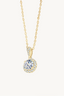 Halo Radiance Moissanite Necklace