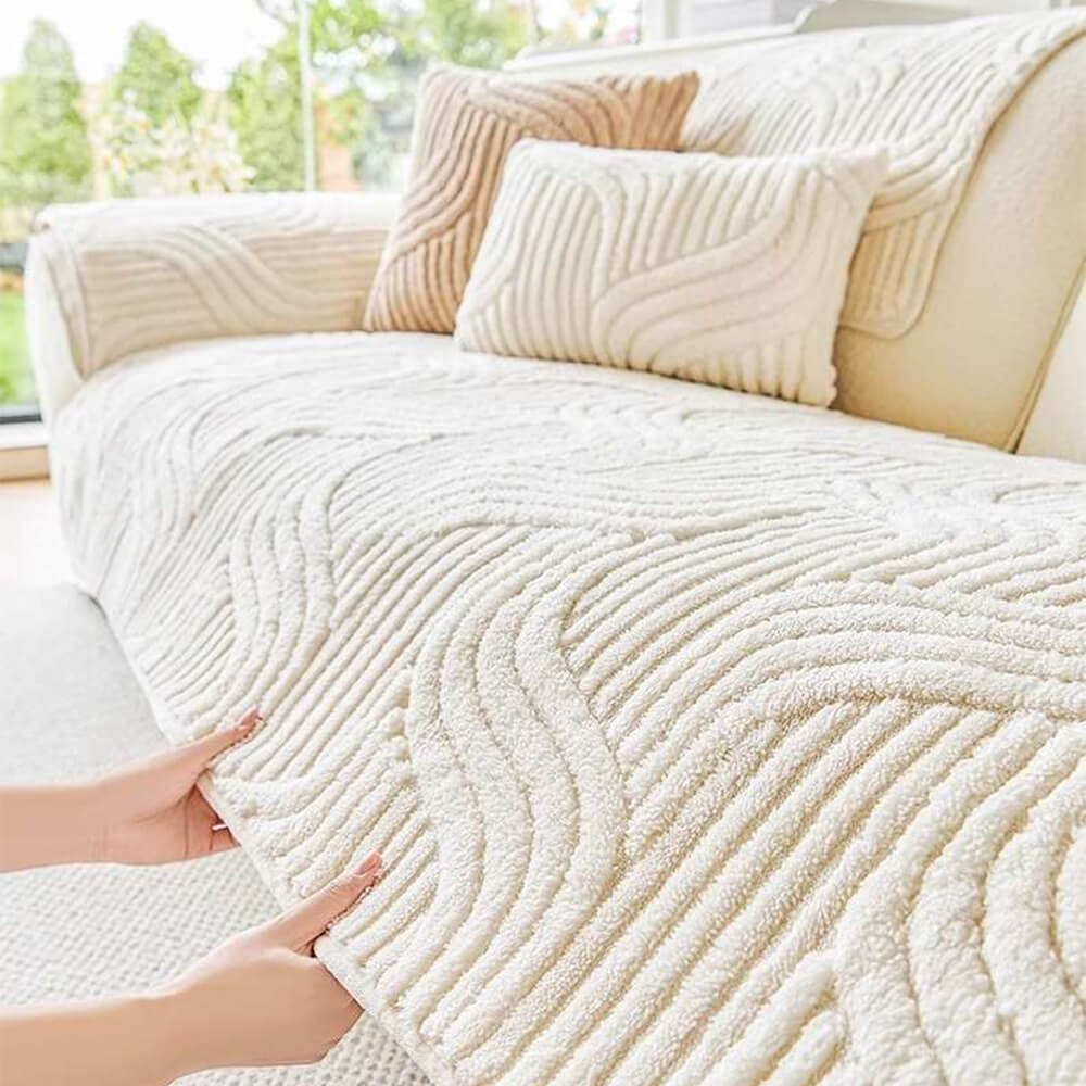 Geo Plush Couch Cover Image secondaire du produit