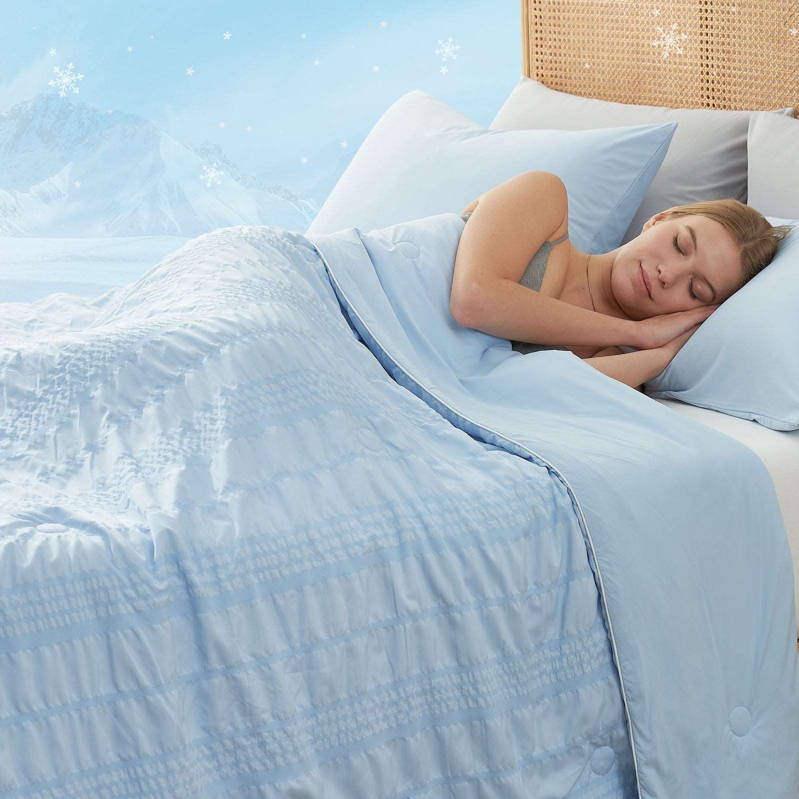 Seersucker Cooling Blanket