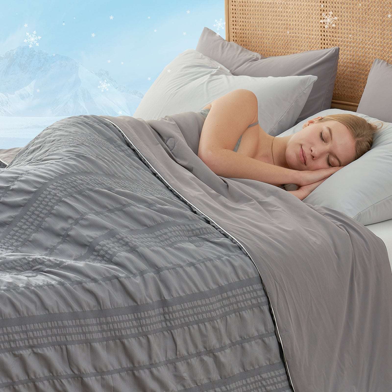 Seersucker Cooling Blanket