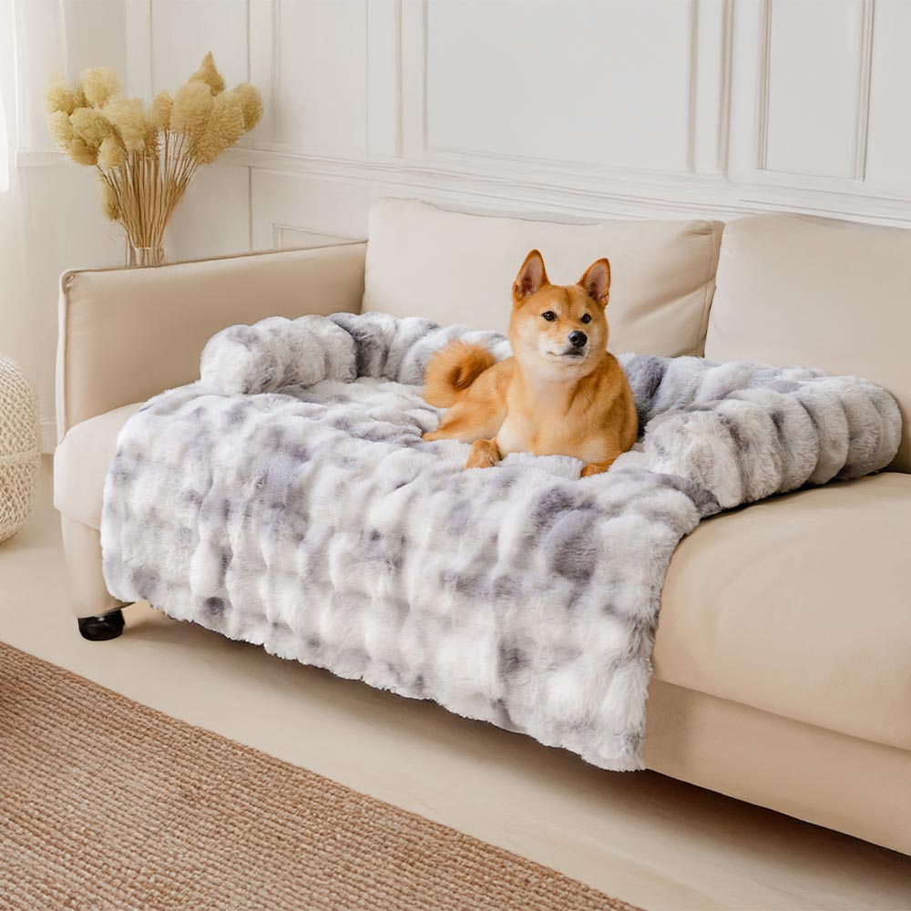 Fuzzy Calm Pet Sofa Met
