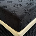 Mono Floral Milk Velvet Bedding Combination