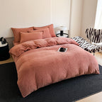 Mono Floral Milk Velvet Bedding Combination