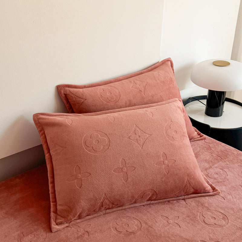 MonoFloral Milk Velvet Fitted Sheet