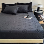 Mono Floral Milk Velvet Bedding Combination