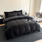 Mono Floral Milk Velvet Bedding Combination