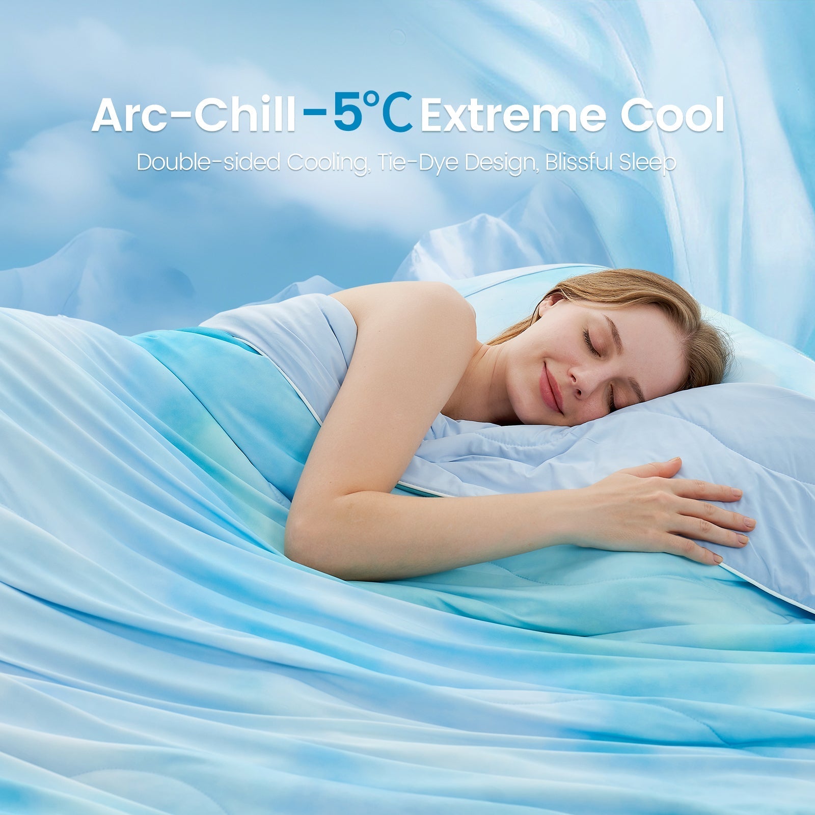 Tie-Dye Cooling Blanket Set