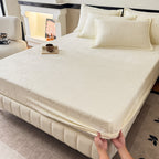 Mono Floral Milk Velvet Bedding Combination