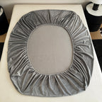 Mono Floral Milk Velvet Bedding Combination