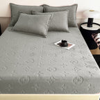 Mono Floral Milk Velvet Bedding Combination