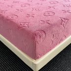 Mono Floral Milk Velvet Bedding Combination