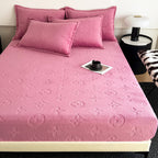 MonoFloral Milk Velvet Fitted Sheet
