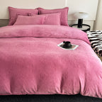 Mono Floral Milk Velvet Bedding Combination