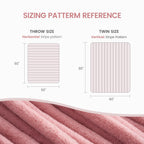 Striped Faux Fur Throw