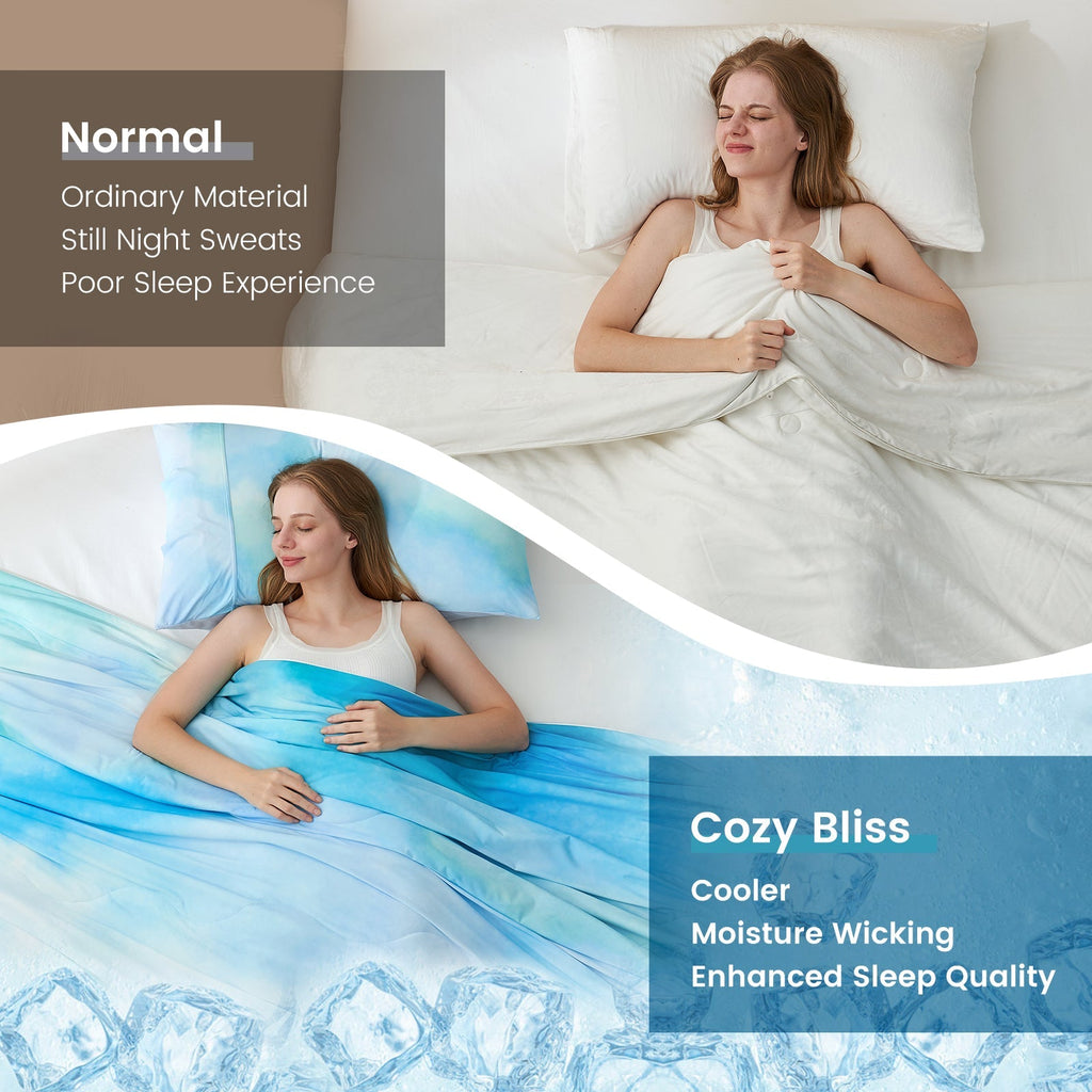 Tie-Dye Cooling Blanket Set
