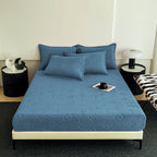 Mono Floral Milk Velvet Bedding Combination