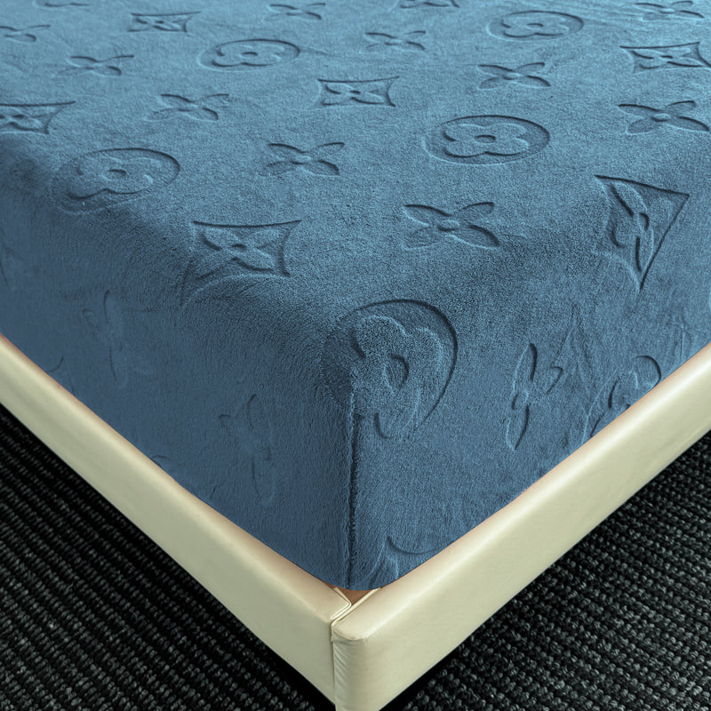 MonoFloral Milk Velvet Fitted Sheet