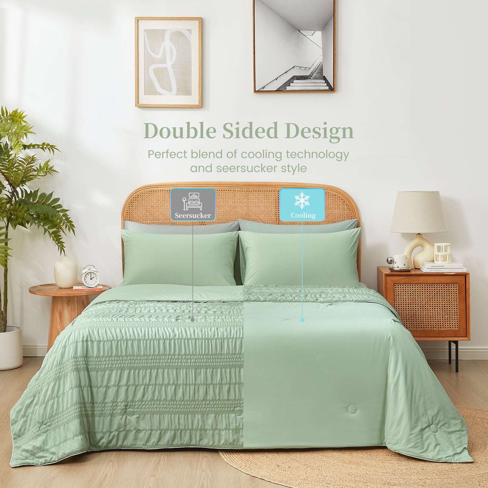 Seersucker Cooling Blanket