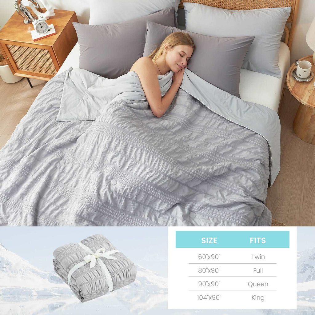 Seersucker Cooling Blanket
