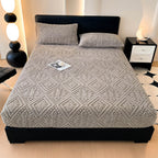 Baroque Embossed Velvet Fitted Sheet