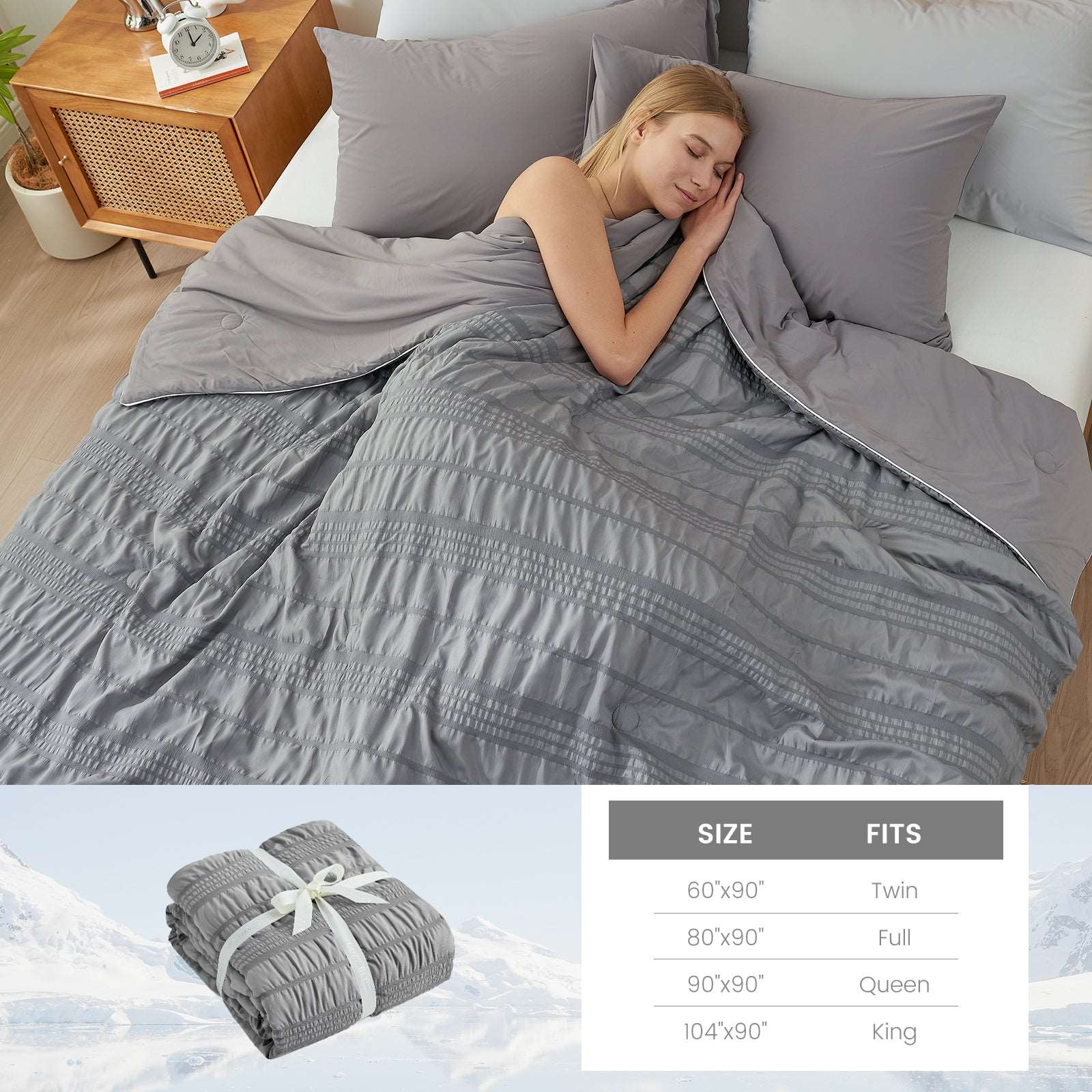 Seersucker Cooling Blanket
