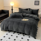 3-Piece MonoFloral Duvet Cover Bedding Set