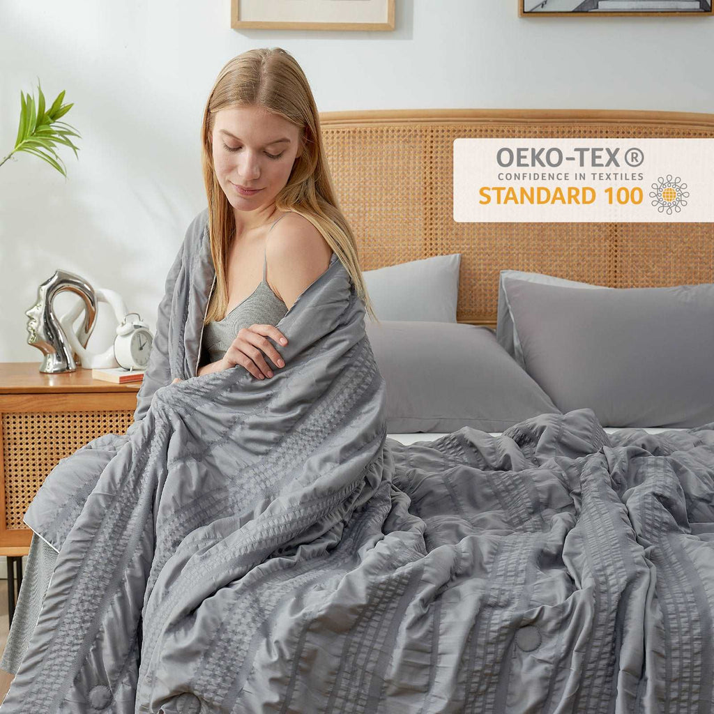 Seersucker Cooling Blanket