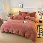 Mono Floral Milk Velvet Bedding Combination