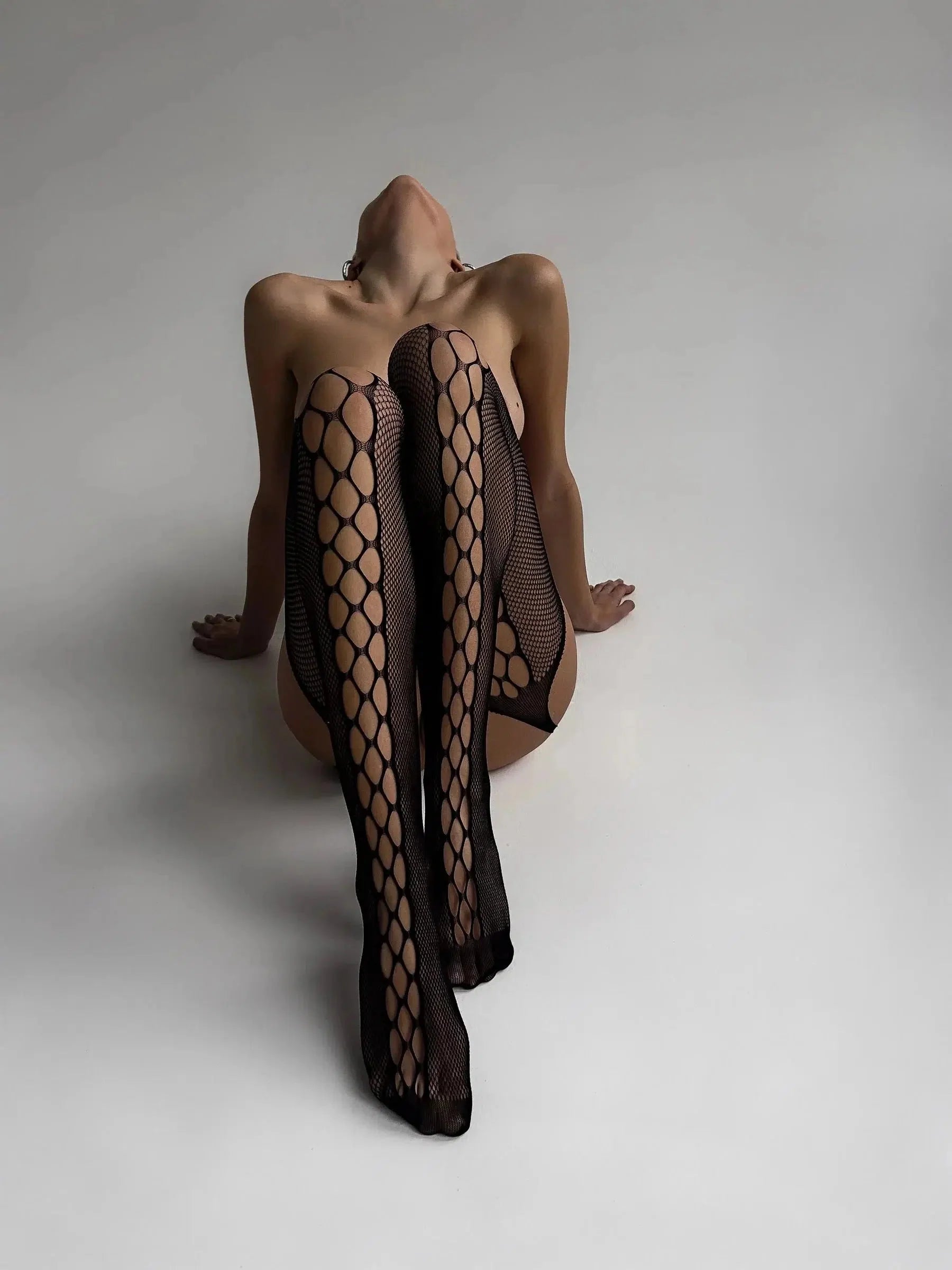 Ariel Black Fishnet Stockings Secondary image