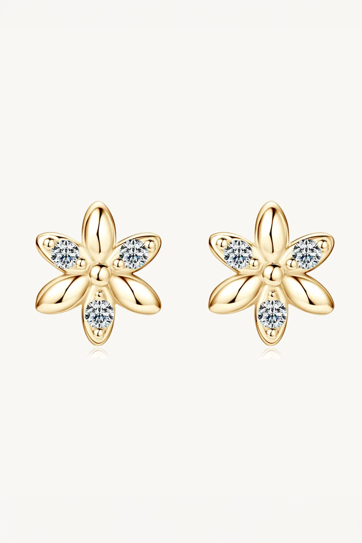 Blossom Shine Moissanite Stud Earrings Main image