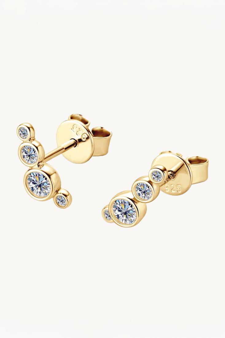 Cascade Moissanite Stud Earrings Main image