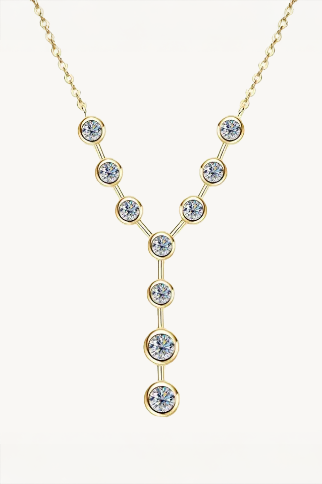 Celeste Y-Drop Moissanite Necklace Main image