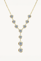 Celeste Y-Drop Moissanite Necklace