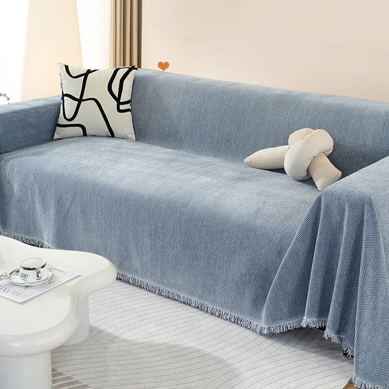 Tassel Weave Chenille Couch Cover