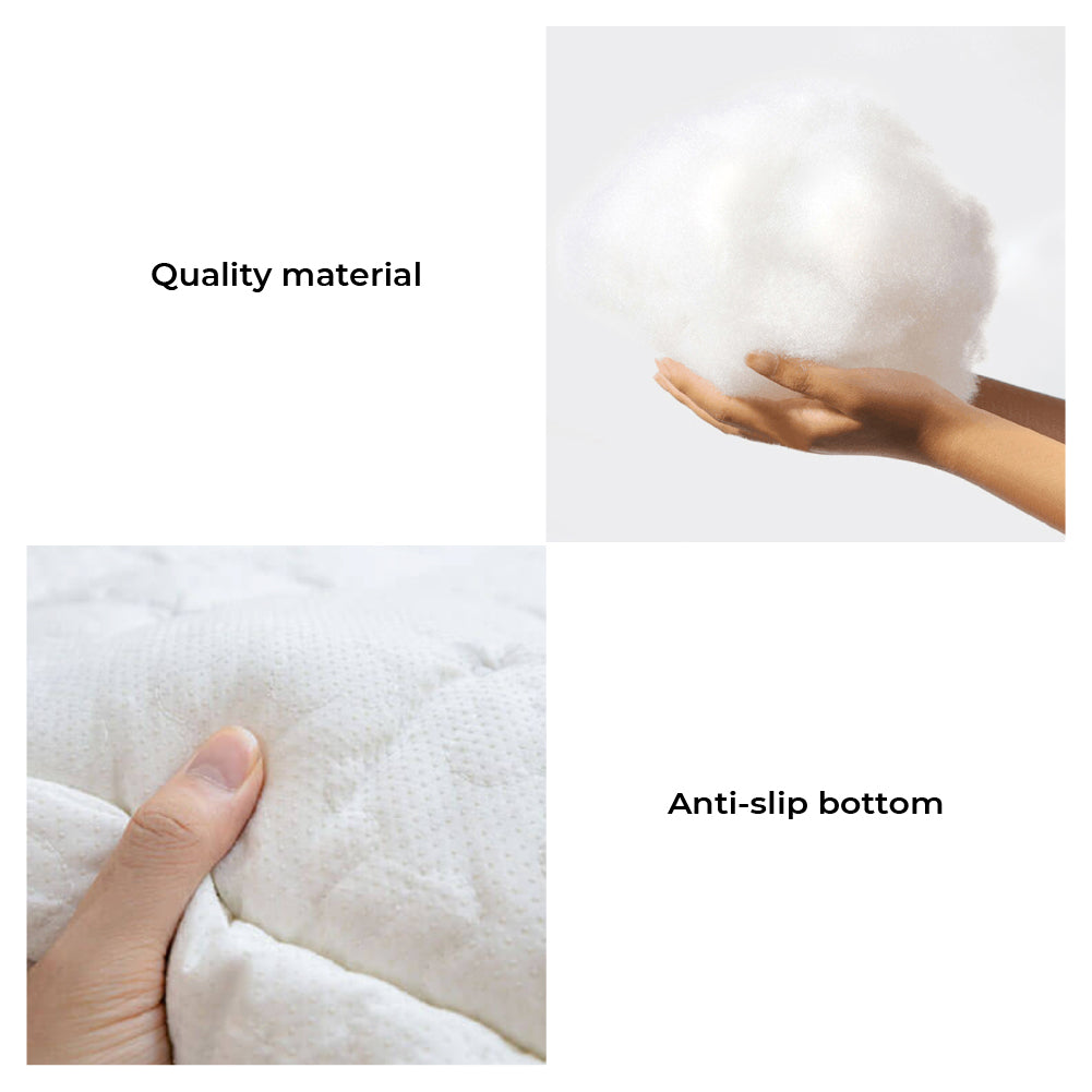 Cream Grid Couch Cover