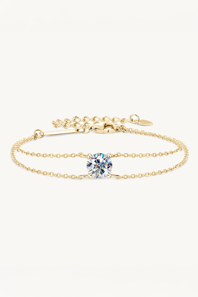 Double Chain Moissanite Bracelet Main image