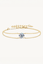 Double Chain Moissanite Bracelet