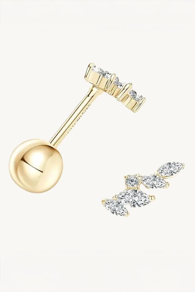 Elara Moissanite Stud Earrings Main image