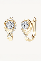 Eternal Glow Moissanite Hoop Earrings