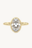 Evelyn Oval Zircon Solitaire Ring