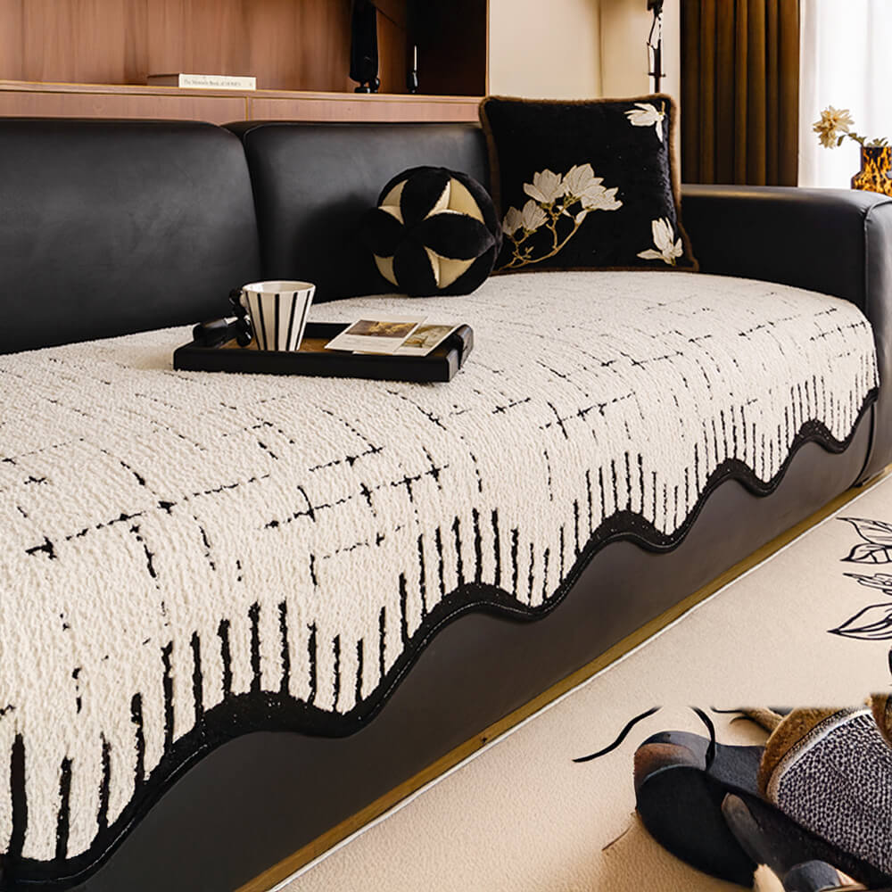 Wave Plush Couch Cover Image principale du produit