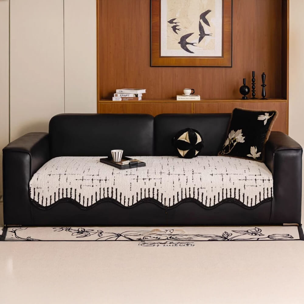 Wave Plush Couch Cover