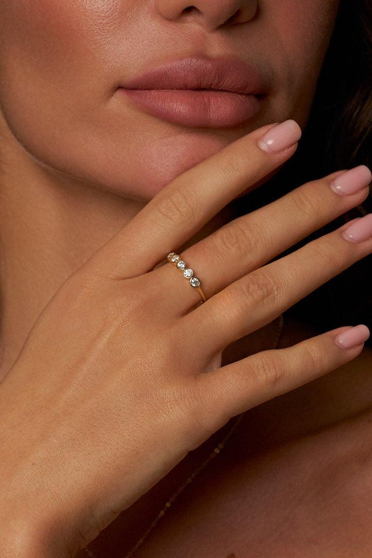 Five Stone Moissanite Ring