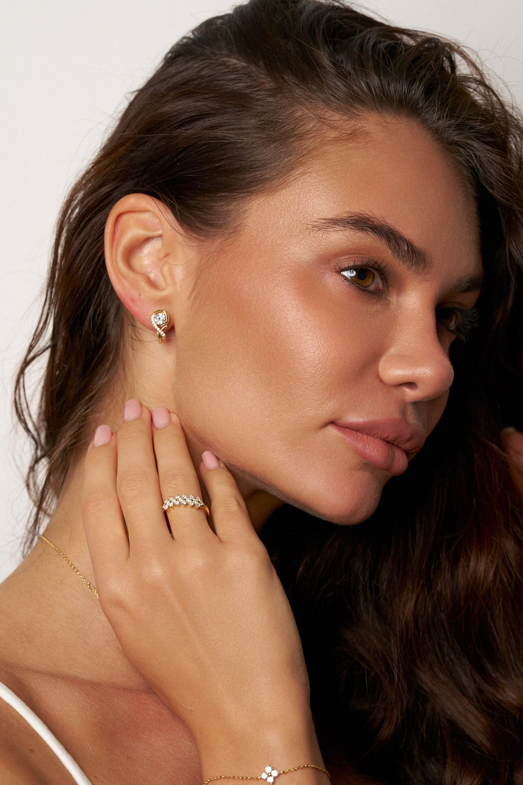 Flora Moissanite Cluster Ring