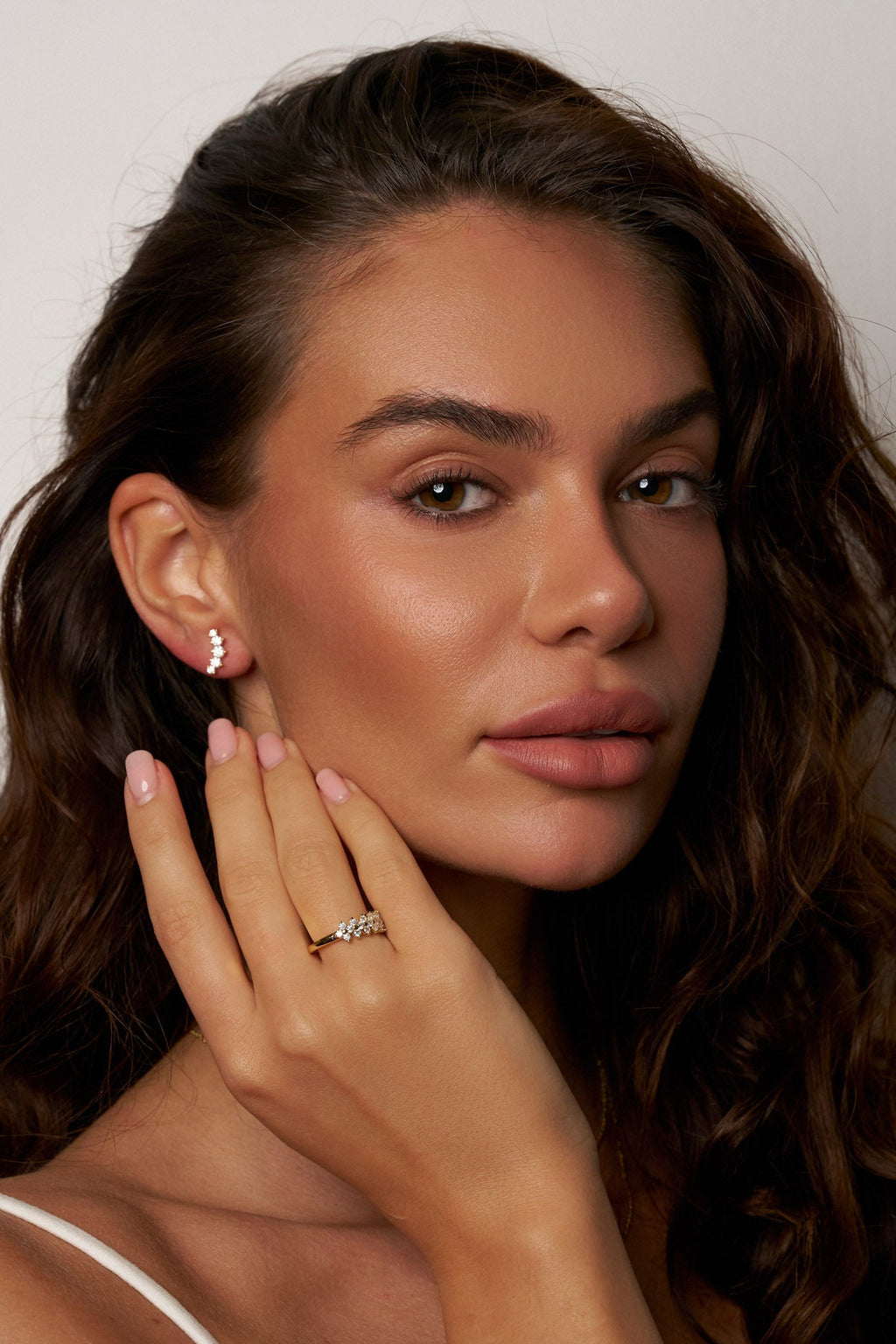 Flora Moissanite Cluster Ring