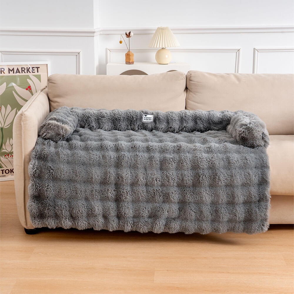 Fuzzy Calm Pet Sofa Met