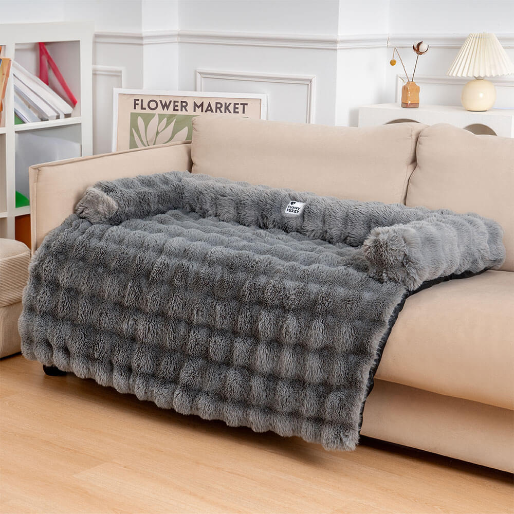 Fuzzy Calm Pet Sofa Met