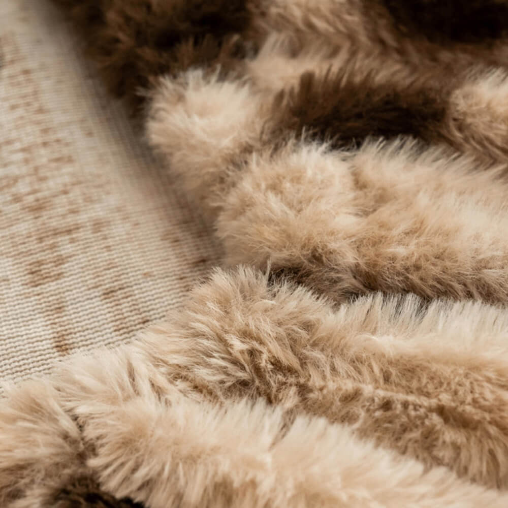 Leopard Faux Fur Fitted Sheet