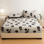 Leopard Faux Fur Fitted Sheet
