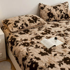 Leopard Faux Fur Fitted Sheet